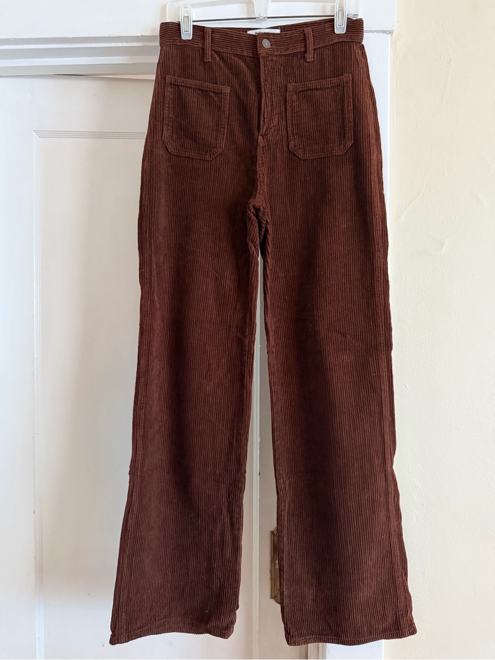 Reformation Brown Corduroy Wide-Leg Pants